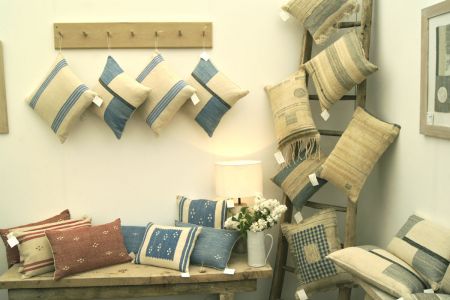 Cushions On Display At Craft Fair